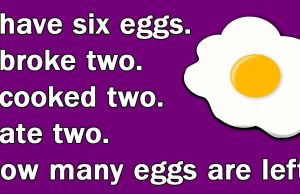 Today’s challenge: Only a few people get how many eggs are left