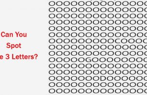 Can You Spot The 3 Letters in 10 Seconds?