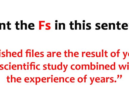 Count the Fs in this Sentence.