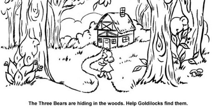 Three Bears are Hiding in the Woods. Find Them.