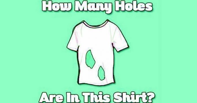 How Many Holes In This T-shirt?