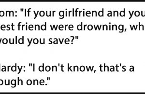 Girlfriend and Best Friend.