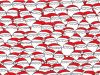 Can you spot the sheep hidden among all these Santas?
