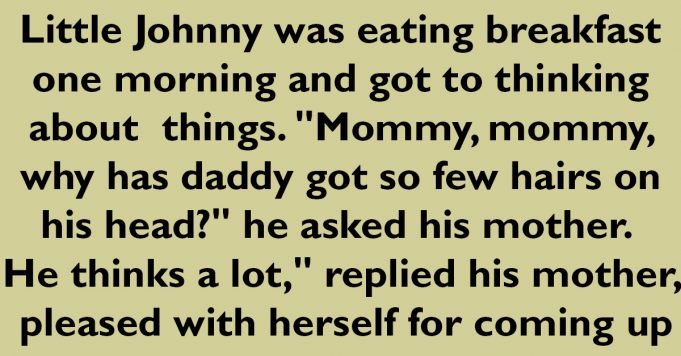 A Little Boy Asked Mother for Dad’s Baldness
