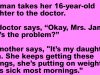 A woman takes her 16-year-old daughter to the doctor.