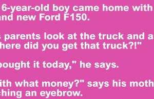 A 16-Year-Old Boy and New Ford F150.