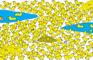 Can You find a BABY CHICK among the ducklings?