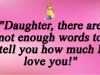 Hey Daughter, I love you