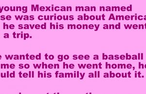 A young Mexican went on a trip to America