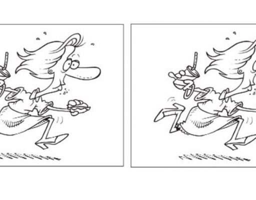 Can You Find 5 Differences And Circle Them.