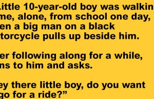 A Little 10-Year-Old Boy Was Walking Home.