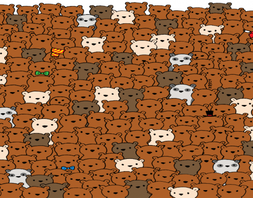 Can You find THREE COCONUTS among the bears in this brainteaser?
