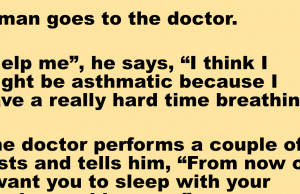 An old man goes to the doctor for his asthma