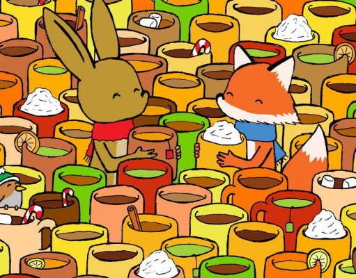 Can you spot the empty mug in this optical illusion?