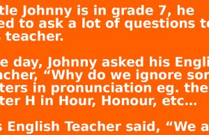 Little Johnny Is In Grade 7.