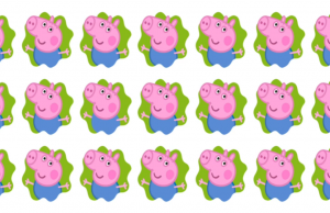 Spot the different Peppa Pig in this brainteaser.