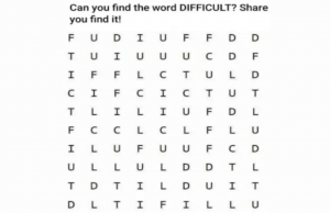 Can You Spot The Word Difficult In This Word Puzzle In 20 Secs?