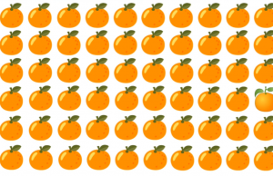 Can you Spot the odd orange in less than 20 seconds?