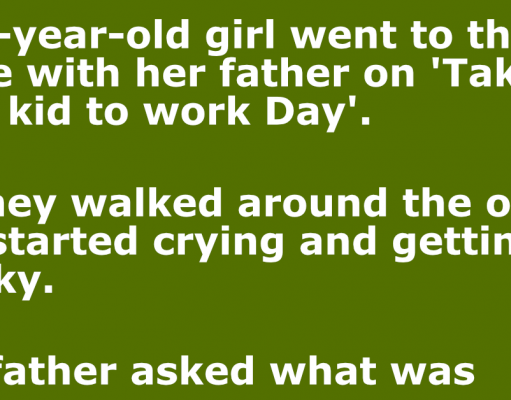 A dad picked up his son from school