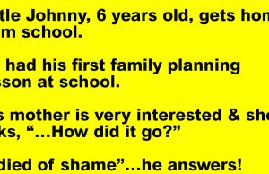 Little Johnny Gets Home From School.