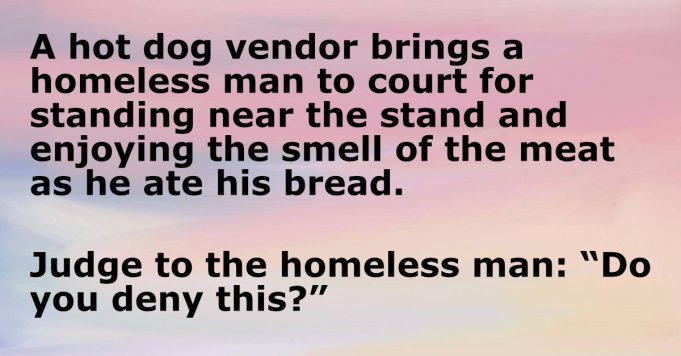 A hot dog vendor brings a homeless man to court
