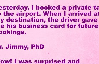A man booked a private taxi to the airport