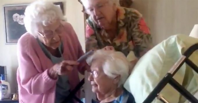 Four sisters in their 90s care for their elderly sister giving her a ‘reason to be alive’