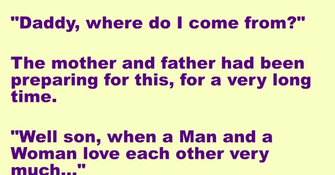One day, little Johnny asked his father a hard question.