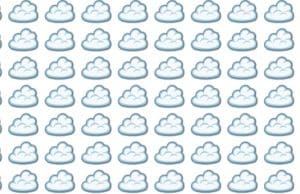 Can you spot the odd cloud in this picture?