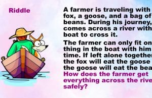 The river crossing riddle: Can you solve it in less than 5 minutes?