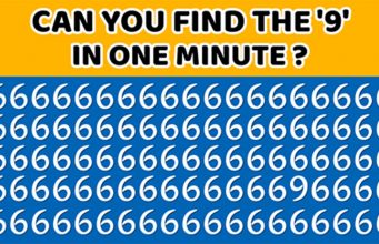 ODD ONE OUT TEST : CAN YOU FIND THE ‘9’ IN ONE MINUTE?