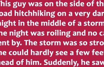 It was a dark & windy night.