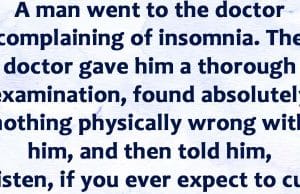 Man Had Insomnia Problem.