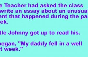 The Teacher had asked the class to write an essay