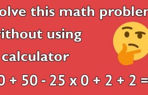 Very few people can solve this math problem without using a calculator