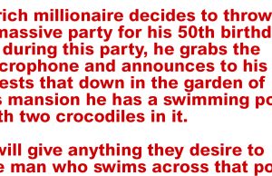 A rich millionaire decides to throw a massive party