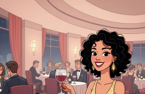 A very attractive young lady was sitting in a fine restaurant one night.