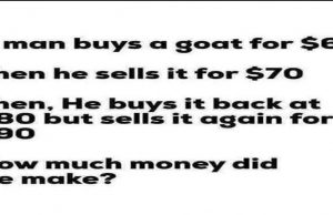A man buys a goat for $60.