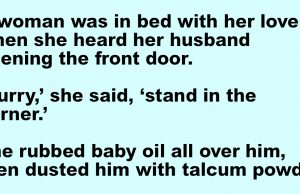 A woman is sitting bed with her lover