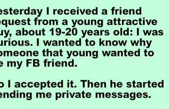 Yesterday I received a friend request from a young attractive guy