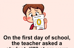 A little boy got a 0 on a his exam.