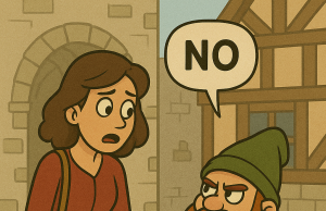 A lady had a height problem