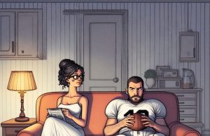 A newlywed couple had just moved into their first home.