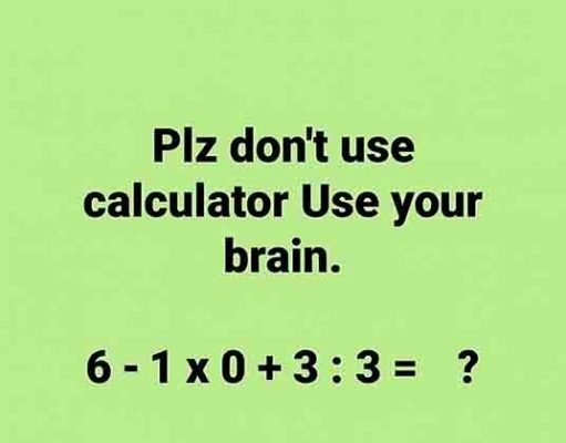 Solve this math riddle from middle school in under 10 seconds