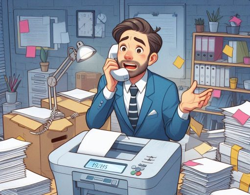 A man noticed his printer was printing more and more faintly