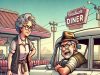 An elderly couple decided to stop at a roadside diner for lunch
