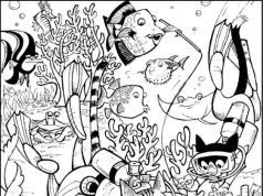 Hidden Picture: Scuba Dive.