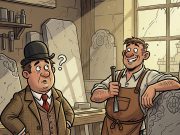 An Englishman went to the local monumental mason