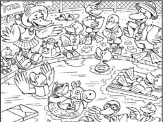 Find Kite, Spoon, Candle, Snake, Pencil, Spider.