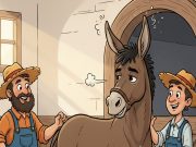 Joe and Larry had this mule